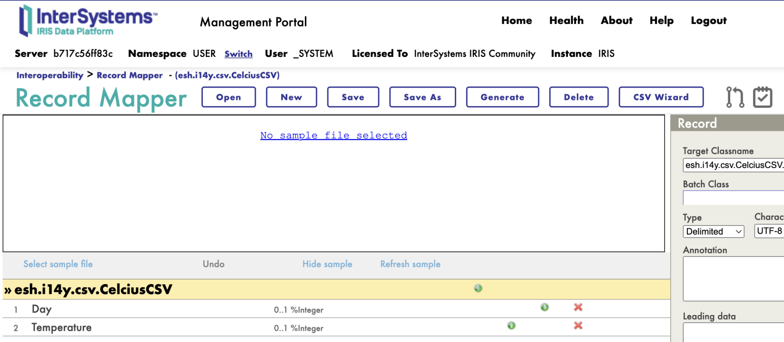 Using IRIS Interoperability and Data Transformation to Change Data in CSV